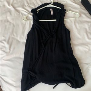 Wrap up tank top black